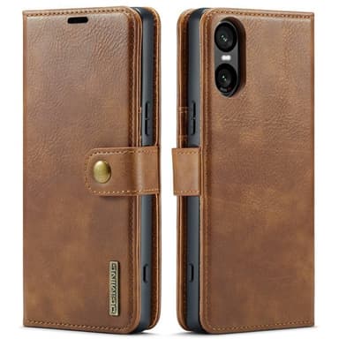 Mobil lommebok DG-Ming 2i1 Sony Xperia 10 VI - Brun