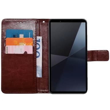 Lommebokdeksel 3-kort Sony Xperia 10 VI - Brun