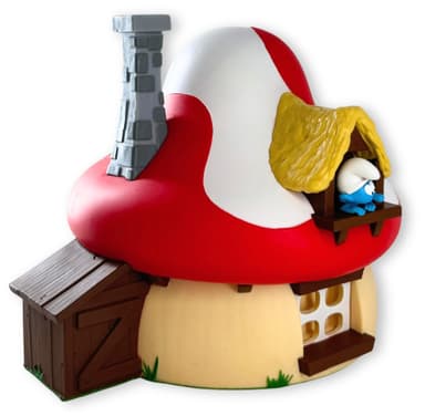 Plastoy Smurfs sparegris (Sopphus)