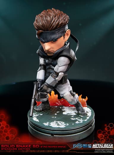 First 4 Figures Metal Gear Solid actionfigur (Solid Snake SD)