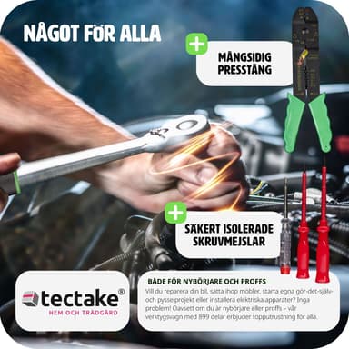 Verktøykoffert på hjul Stefan - svart