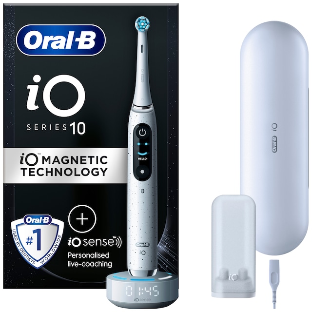 Oral-B iO 10 elektrisk tannbørste 387255 (Stardust White)