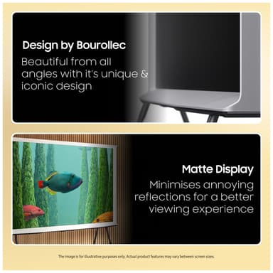 Samsung 43" LS01D The Serif 4K QLED Smart TV (2024, skyhvit)