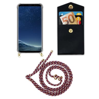 Samsung Galaxy S8 PLUS Deksel med Halskjede (rød)
