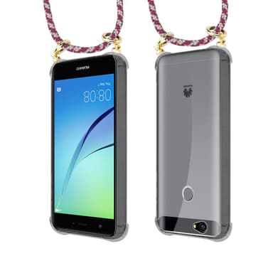 Huawei NOVA Deksel med Halskjede (rød)