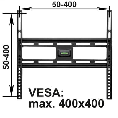 TV-veggfeste for 23-55 tommer (58-140 cm) - svart