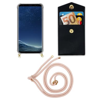 Samsung Galaxy S8 PLUS Deksel med Halskjede (rosa)