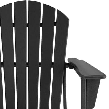 Hagestol Adirondack-Design - svart