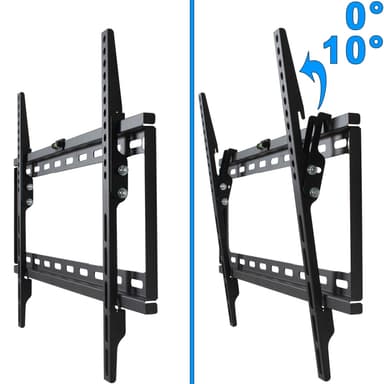 TV-veggfeste for 32-65 tommer (81-165 cm) kan vinkles - svart