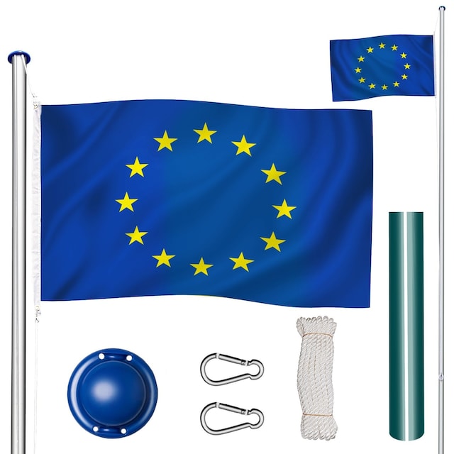 Aluminium flaggstang - Europa