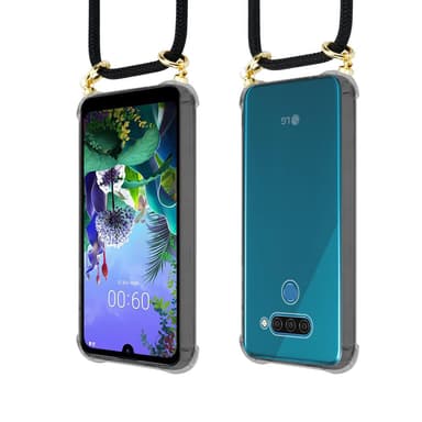 LG Q60 Deksel med Halskjede (svart)