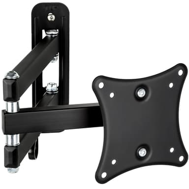 6 TV-veggfeste for 6 tommer (10-24 cm) kan vinkles og vris - svart
