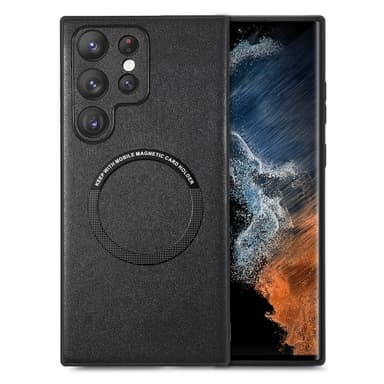 Magnetisk telefonveske i imitert skinn til Samsung Samsung Galaxy S22 Plus