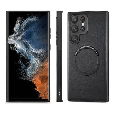 Magnetisk telefonveske i imitert skinn til Samsung Samsung Galaxy S22 Plus