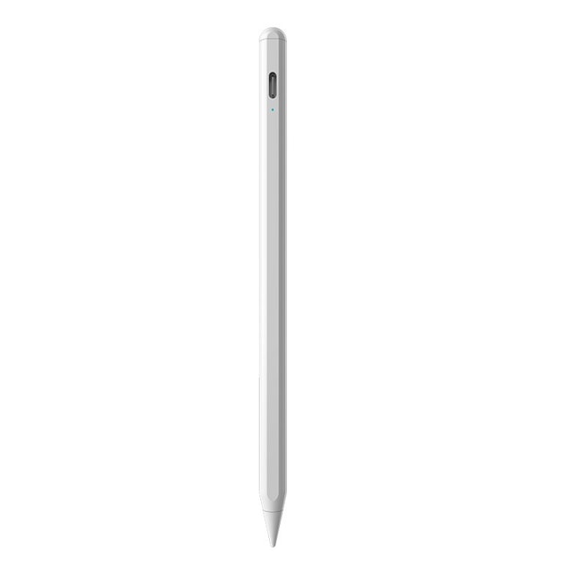 Kapasitiv penn med 3-modus batteriindikator Hurtiglading for iPad Hvit
