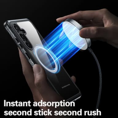 Fallsikkert og ripesikkert mobiltelefondeksel til Samsung Galaxy S24 Series Sort Samsung Galaxy S24 Ultra