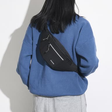 Sprutsikker midjeveske crossbody-veske Sort