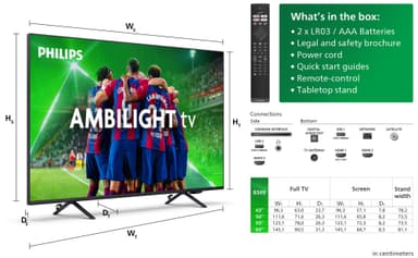 Philips 55" PUS8349 4K LED Ambilight TV (2024)