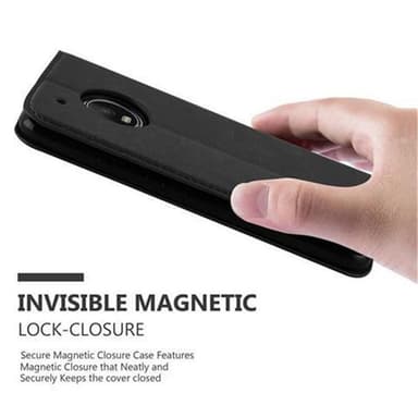 Motorola MOTO G5 PLUS lommebokdeksel case (svart)