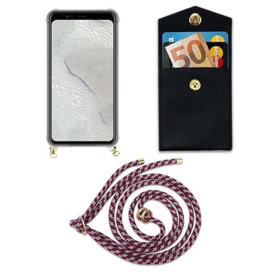 Google PIXEL 4 XL Deksel med Halskjede (rød)