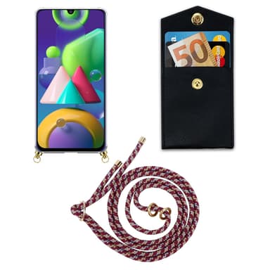 Samsung Galaxy M21 / M30s Deksel med Halskjede (rød)
