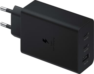 Samsung Trio strømadapter USB-C/USB-A (65W)