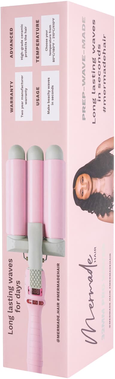 Mermade Pro Waver krølltang 4009 (rosa)