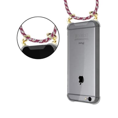iPhone 6 / 6S Deksel med Halskjede (rød)