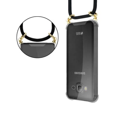 Samsung Galaxy J3 2016 Deksel med Halskjede (svart)