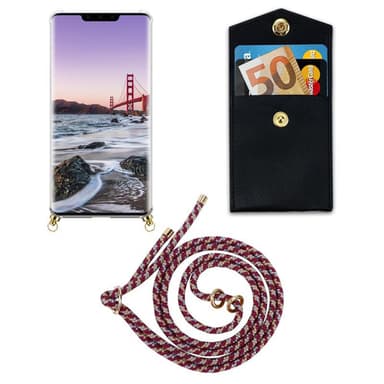 Huawei MATE 30 PRO Deksel med Halskjede (rød)