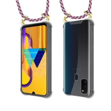 Samsung Galaxy M21 / M30s Deksel med Halskjede (rød)