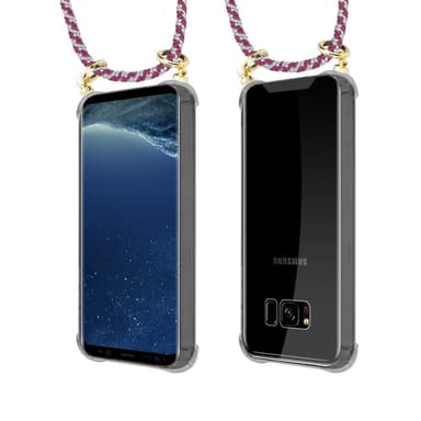 Samsung Galaxy S8 PLUS Deksel med Halskjede (rød)
