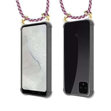 Google PIXEL 4 XL Deksel med Halskjede (rød)