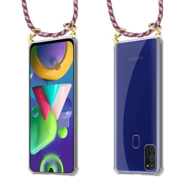 Samsung Galaxy M21 / M30s Deksel med Halskjede (rød)