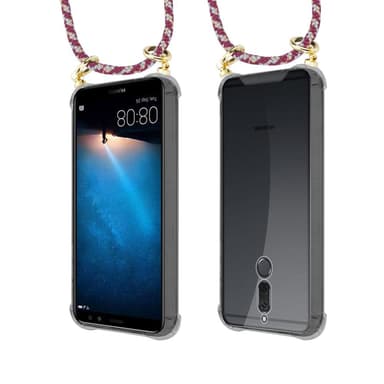 Huawei MATE 10 / NOVA 2i Deksel med Halskjede (rød)