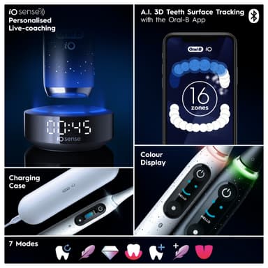 Oral-B iO 10 elektrisk tannbørste 387255 (Stardust White)