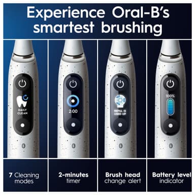 Oral-B iO 10 elektrisk tannbørste 387255 (Stardust White)