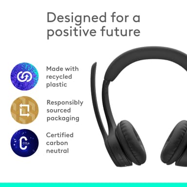 Logitech Zone 300 trådløst headset (grafitt)