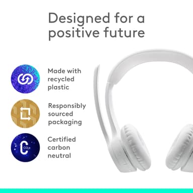 Logitech Zone 300 trådløst headset (off white)