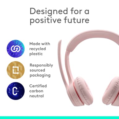 Logitech Zone 300 trådløst headset (rose)