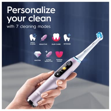Oral-B iO 9s elektrisk tannbørste 387194 (rose quartz)