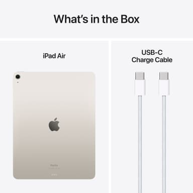 iPad Air 13 M2 128GB WiFi (Stjerneskinn)