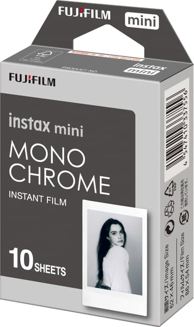 Fujifilm Instax Mini Monochrome instant-film (10-pakke)