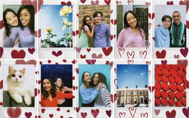 Fujifilm Instax Mini Heart Sketch instant film (10-pakning)