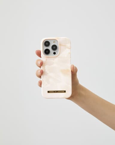 Printed Case iPhone 16 Rose Pearl Marble