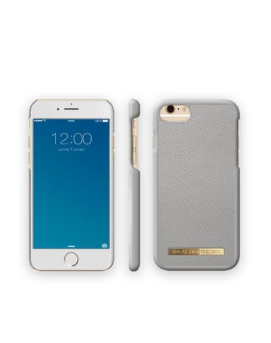 Saffiano Case iPhone 8/7/6/6S/SE Light Grey