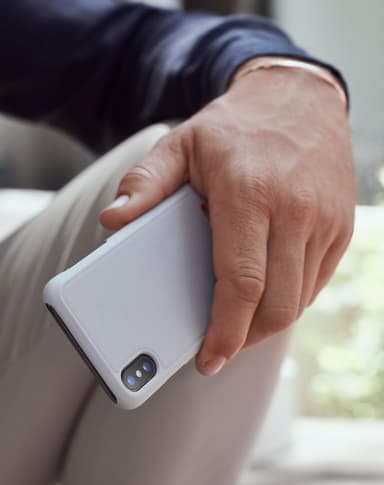 Saffiano Case iPhone 8/7/6/6S/SE Light Grey