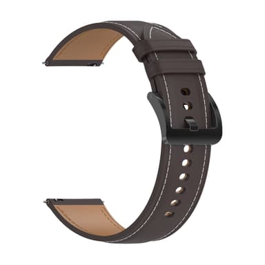 Armbånd i ekte skinn Brun Garmin Vivoactive3 / Vivoactive 3 Music / Venu / Venu 2 Plus / Venu Sq, Huami Amazfit GTS 2E / GTS 2 Mini / GTS 2 / Pop Pro