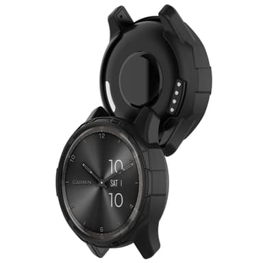 Smartwatch beskyttelsesdeksel TPU Sort Garmin Forerunner 265S