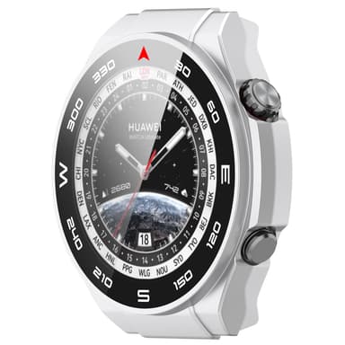 Smart klokkedeksel med skjermbeskytter Sølv Huawei Watch Ultimate